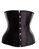 Stunning Black satin underbust corset, size 6,8,10,12,14,16,18,20,22,24 By Aimerfeel