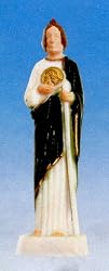 Religious Statue - Saint Jude - 4" Height - Magnetic and Adhesive Base