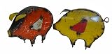Large Romeo the Barnyard Pig : Recycled Metal Animal Garden Art Sculpture