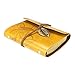 Towallmark(TM)Vintage Leaf Leather Cover Loose Leaf Blank Notebook Journal Diary Gift (Yellow)