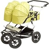 2008 Mountain Buggy Universal Double Carrycot - Moss Green Dot