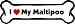 Imagine This Bone Car Magnet, I Love My Maltipoo, 2-Inch by 7-Inch