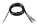 Monoprice Audio Cable - 6 Feet - Black | 3.5mm Stereo Male to RCA Stereo Male Gold Plated Cable for Mobile
