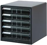 アバンテV2 レターケース A4 浅5段・A4・タテ型 クロ AL-55-D