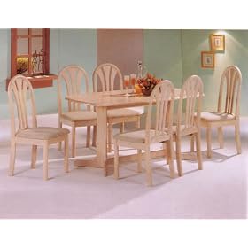 White Washed FinishDouble Pedestal Table Fan Back Chr by Cross