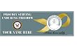 Navy Enduring Freedom Bumper Sticker(Yellow Ribbon inset)