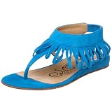 Tibi Womens Garden Sandal,Turquoise Suede,7 M US - Womens Shoes Sandals
