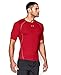 Under Armour Men's UA HeatGear Armour Short Sleeve Compression Shirt LG Red