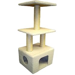 40" BUNGALOW - SHERPA Cat Condo tree Furniture Tower