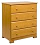 DaVinci Kalani 4 Drawer Dresser - Honey Oak