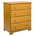 DaVinci Kalani 4 Drawer Dresser - Honey Oak
