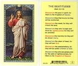 The Beatitudes – Christ Blessing Holy Card  – 10 pack