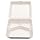 Enviroware GFHC9-3-200W 9-Inch Hinged Biodegradable  Wheat Color 3 Compartment Container 100-Pack (Case of 2)