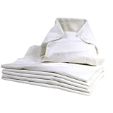 Kushies Washable Pre-folded Diapers - 6 Pack - White