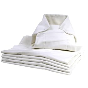 Kushies Washable Pre-folded Diapers - 6 Pack - White
