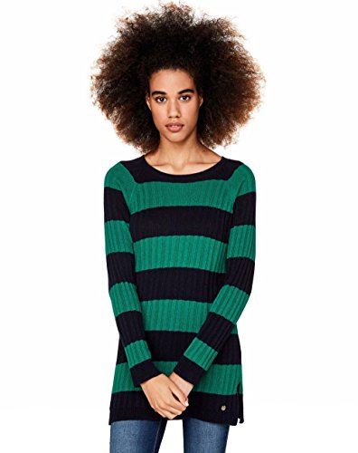 (ユナイテッドカラーズオブベネトン) UNITED COLORS OF BENETTON 変形リブ太ボーダーニット・セーターDDF3(オンライン限定)