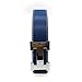 Maikun Synthetic Cowhide Leather Belt Strap (Blue belt and Silver buckle) 115cm