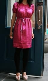 Flying Guitar Dress Crimson