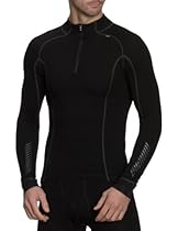 Helly Hansen Men's Freeze 1/2 Zip Turtleneck Shirt, Black, Small

