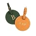 Traditional Leather Circle Golf Bag Tag