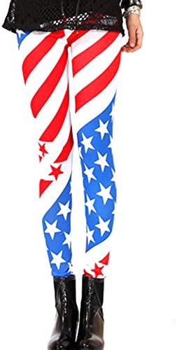 Women's American Flag Leggings Pants (American Flag Blue&amp;Red)