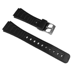 Herzog Ersatzband Uhrenarmband Kunststoff Band 18mm schwarz 090318