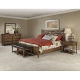 American Drew 114-326RO Warm Khaki Oak Americana Home Arbor Gate King Low Poster Bed 114-326