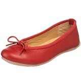 Clarks Women's Tempest Heat Ballet Flat,Red Leather,11 M US