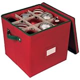 Holiday Storage 64 Compartment Ornament Chest with Dividers