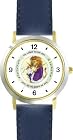 Ole or Old King Cole - from Mother Goose by Artist: Sylvia Long - WATCHBUDDY® DELUXE TWO-TONE THEME WATCH - Arabic Numbers - Blue Leather Strap-Size-Children