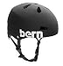 Bern Helm Macon matt schwarz distressed Logo