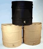 38 Gallon Flat Backed Rain Barrel (Speckled Tan)