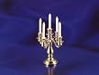 Dollhouse Miniature 5 Arm Candelabra in Brass