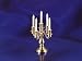 Dollhouse Miniature 5 Arm Candelabra in Brass