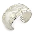 Pearl White Designo Cuff Bangle