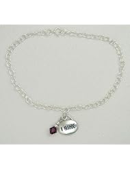 Sterling Silver Thoughts "I Bike" Made in America