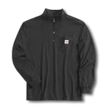 Carhartt Men's Long Sleeve Work-Dry Quarter Zip Mock Turtleneck