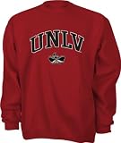 UNLV Runnin Rebels Red Tackle Twill Crewneck Sweatshirt