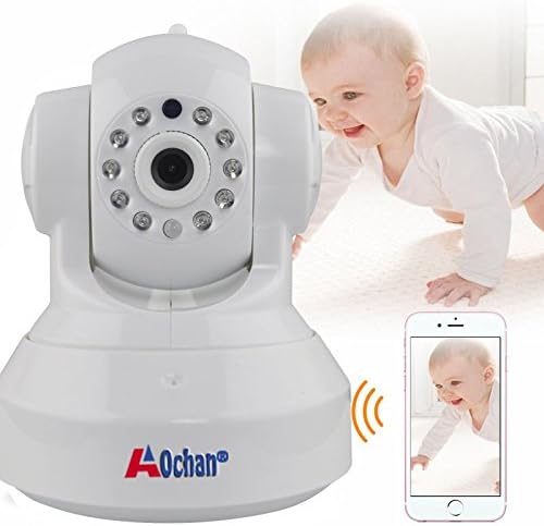 A0CHAN HD 960P WiFi IP Security Camera Wireless Indoor Night Vision P2P Onvif Multi-stream Network CCTV Baby Monitor For Mobile Phone Remote Monitoring Two Audio Support maximum of 64G TF Card(white)