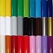 12" x 12" - 27 Sheets of Assorted Glossy Colors of Permanent Adhesive-Backed Vinyl for Craft Cutters, Punches and Vinyl Sign Cutters - Vinyl Ease V0101