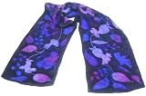 Skov Silk Purple Spectrum Handpainted Silk Scarf, 8x54