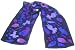 Skov Silk Purple Spectrum Handpainted Silk Scarf