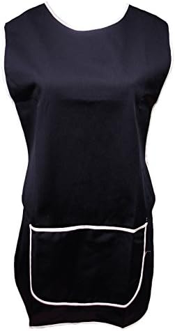 Tabbard Apron With Front Pocket (XXL, Navy Blue)
