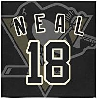 Pittsburgh Penguins James Neal Custom Beach Bathroom Shower Towel Bath Towel Soft And Comfortable One-Sided Printing(13" x 13")