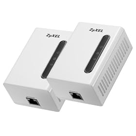 ZyXEL PLA-401 Twin Pack PowerLine HomePlug AV 200Mbps Ethernet Adapters