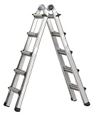 Cosco 20-4221T1AS Worlds Greatest Multi-Position Aluminum Type 1A Ladder, 21-Foot