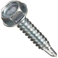 Zinc Plated Steel Self Drillling Screw, Hex Head