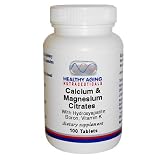 Healthy Aging Nutraceuticals Calcium & Magnesium Citrates With  Hydroxyapatite, Boron, Vitamin K 100 Tablets (Pack of 2)