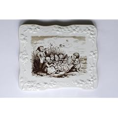 マイセン（Meissen）　陶板（プラーク）　「6人の子供音楽隊」