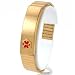 Medical ID Information Bracelet Gold Plated 8"